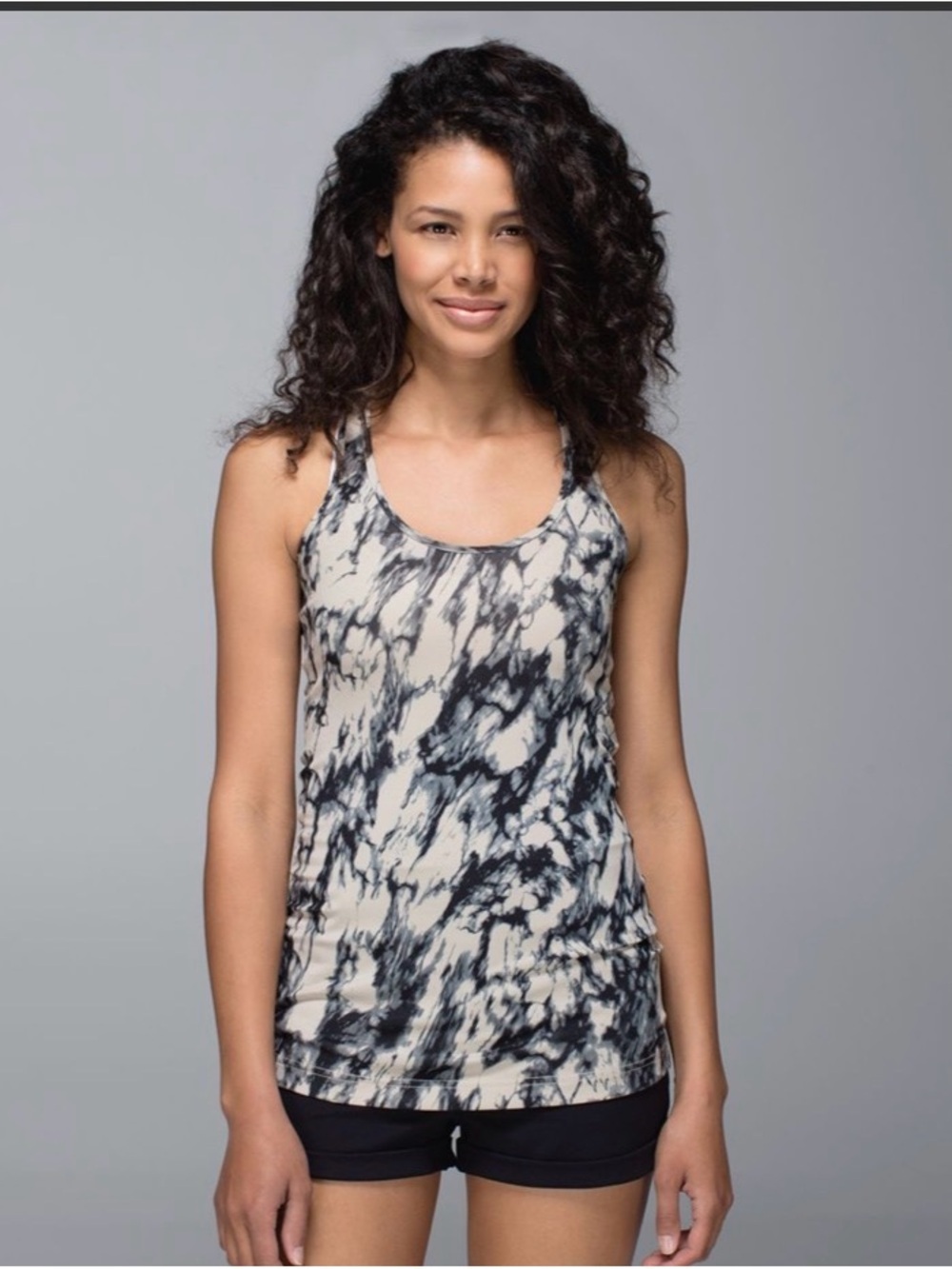 Lululemon Cool Racerback in Great Granite Black Mojave Tan